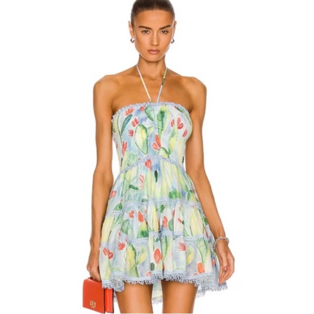 Charo Ruiz Ibiza Enya Strapless Tiered Mini Dress